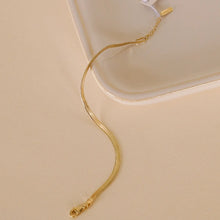 Load image into Gallery viewer, Flat Snake Chain Bracelet