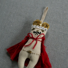 Load image into Gallery viewer, Freddie Mercury Mouse Embellished Ornament