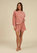 Load image into Gallery viewer, Boxy Pullover - Pink Check