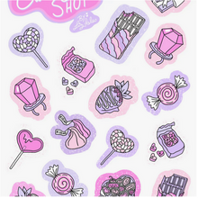 Load image into Gallery viewer, Valentine Sticker Sheet - Candy Shop