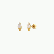 Load image into Gallery viewer, Ice Cream Enamel Flat Back Earrings