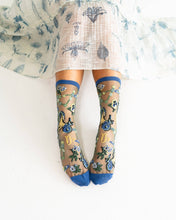 Load image into Gallery viewer, Capricorn Zodiac Shimmer Sheer Crew Sock