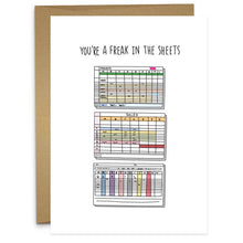 Load image into Gallery viewer, Freak in the Sheets Greeting Card