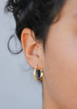 Load image into Gallery viewer, Textured Gold Hoops