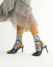 Load image into Gallery viewer, Gemini Zodiac Shimmer Sheer Crew Sock