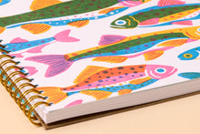 Load image into Gallery viewer, Rainbow Trout Spiral Notebook