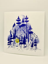 Load image into Gallery viewer, Night Walk in the Woods Art Print | 8x8 Giclée Print