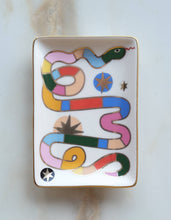 Load image into Gallery viewer, Porcelain Trinket Dish | Rainbow Snake