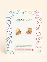 Load image into Gallery viewer, Roller Skate Enamel Flat Back Earrings