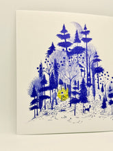 Load image into Gallery viewer, Night Walk in the Woods Art Print | 8x8 Giclée Print