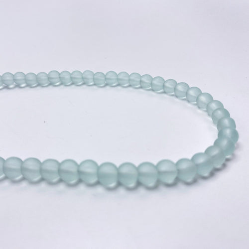 Recycled Glass Necklace - Seafoam Green