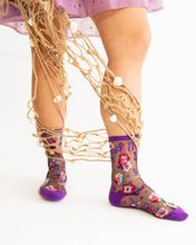 Load image into Gallery viewer, Scorpio Zodiac Black Sheer Crew Sock