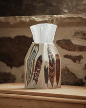 Load image into Gallery viewer, Feathers Tissue Box Cover