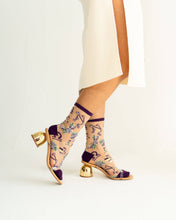 Load image into Gallery viewer, Libra Zodiac Sheer Crew Sock