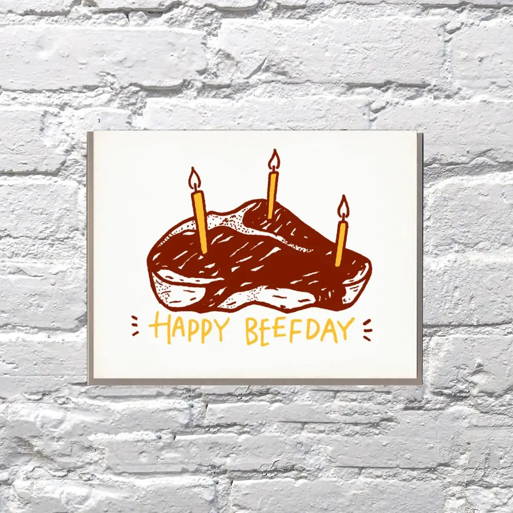 Beef Day Birthday Card