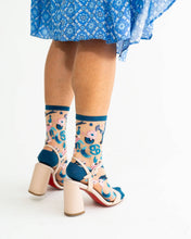 Load image into Gallery viewer, Cancer Zodiac Sheer Crew Sock