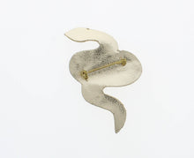 Load image into Gallery viewer, Golden Coil Snake Brooch