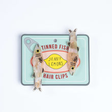 Load image into Gallery viewer, Gold Sardine Alligator Hair Clip Set