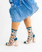 Load image into Gallery viewer, Cancer Zodiac Sheer Crew Sock