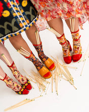 Load image into Gallery viewer, Sagittarius Zodiac Shimmer Sheer Crew Sock