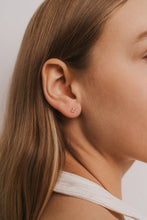 Load image into Gallery viewer, Double Stack Earrings - White CZ
