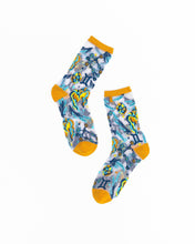 Load image into Gallery viewer, Gemini Zodiac Shimmer Sheer Crew Sock
