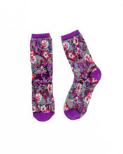 Load image into Gallery viewer, Scorpio Zodiac Black Sheer Crew Sock
