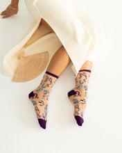 Load image into Gallery viewer, Libra Zodiac Sheer Crew Sock