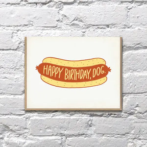 Hot Dog Birthday Card