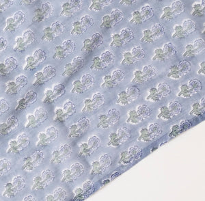Malin Periwinkle Block Printed Scarf