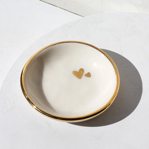 Double Heart Ring Dish