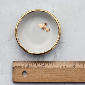 Double Heart Ring Dish