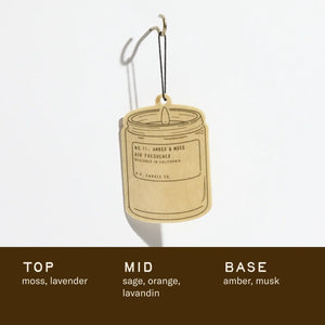 Air Freshener - Amber & Moss
