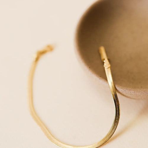 Flat Snake Chain Bracelet