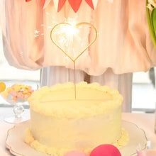 Load image into Gallery viewer, Grande Gold Heart Sparkler Wand