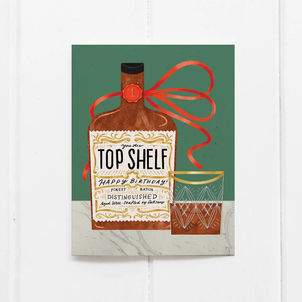 Top Shelf Whiskey Card