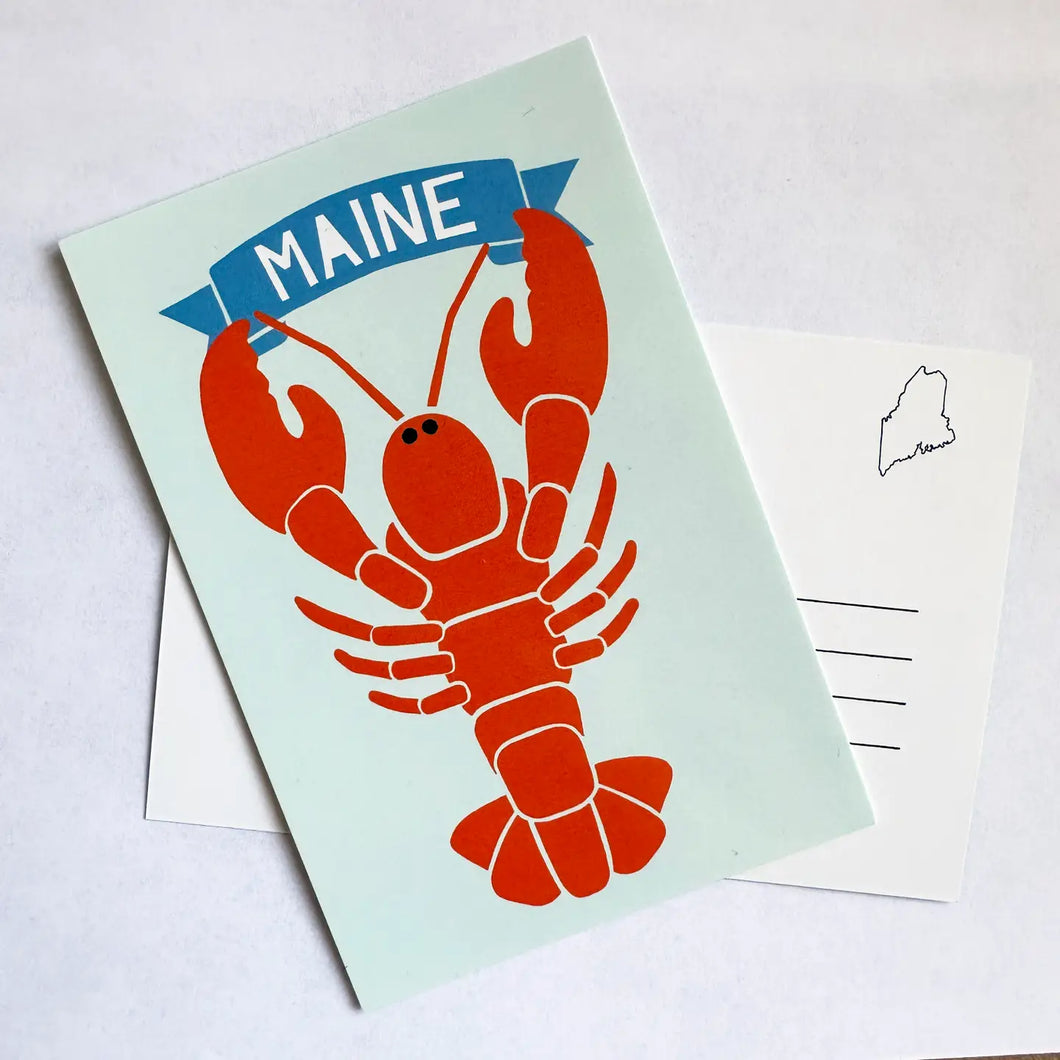 Maine Lobster Postcard