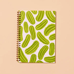 Letterpress Spiral Notebook - Pickles