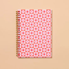 Load image into Gallery viewer, Letterpress Spiral Notebook - Blume Quilt Floral