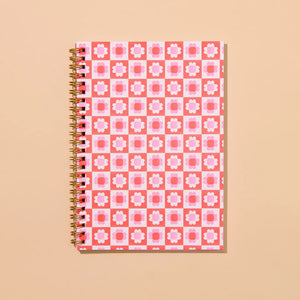 Letterpress Spiral Notebook - Blume Quilt Floral