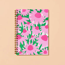 Load image into Gallery viewer, Letterpress Spiral Notebook - Coneflower