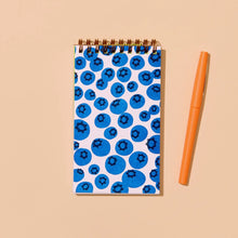 Load image into Gallery viewer, Pocket Size Spiral Notebook - Blueberries