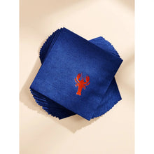 Load image into Gallery viewer, Cocktail Napkins - Navy Lobster