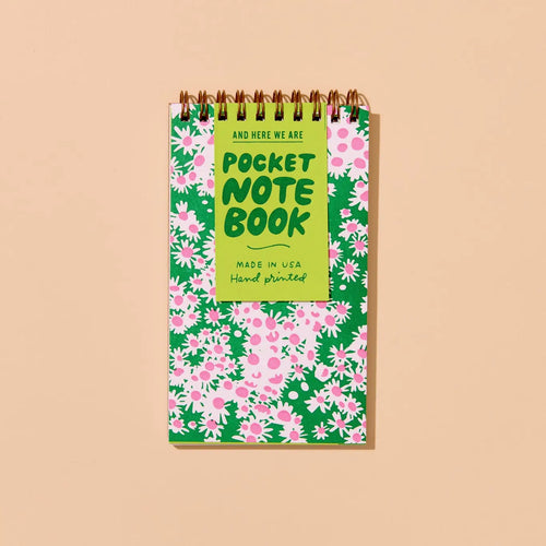 Pocket Size Spiral Notebook - Aster Wildflowers