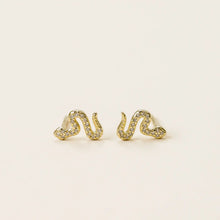 Load image into Gallery viewer, Pave Snake Studs