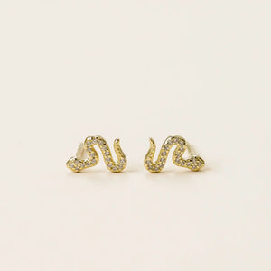 Pave Snake Studs