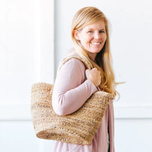 Load image into Gallery viewer, Sisal Tote - Peach