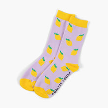 Load image into Gallery viewer, Lavender Lemon Crew Socks