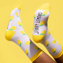 Load image into Gallery viewer, Lavender Lemon Crew Socks