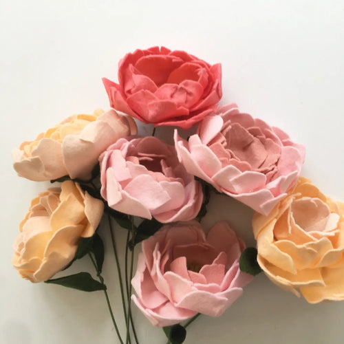 Felt Peonies